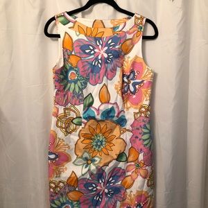 Talbots paisley mid length